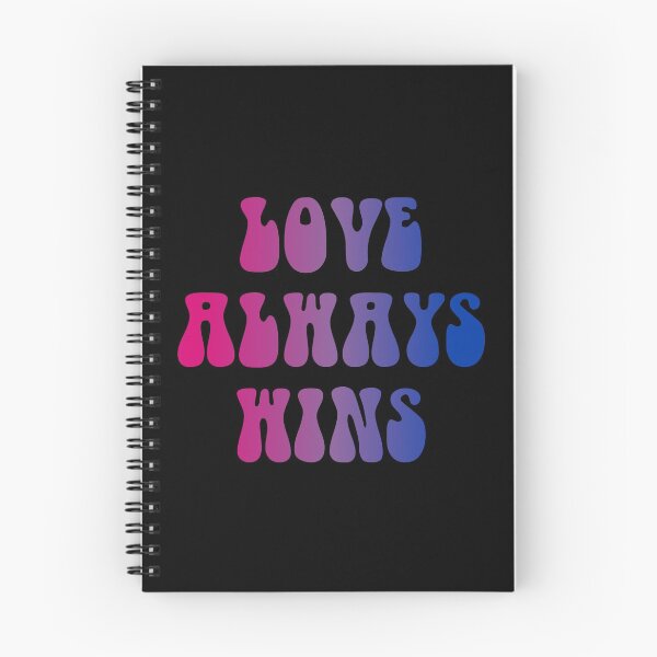 Item preview, Love Always Wins Bisexual Flag Hippie Text designed and sold by everything4eva.