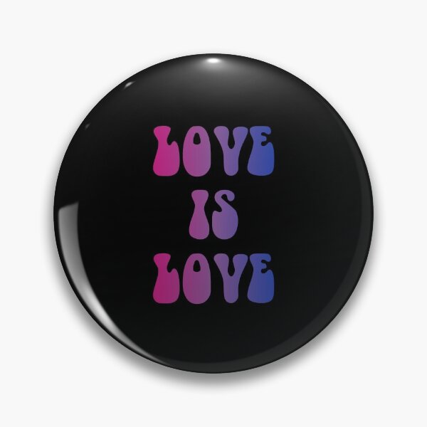 Item preview, Love Is Love Bisexual Flag Hippie Text designed and sold by everything4eva.