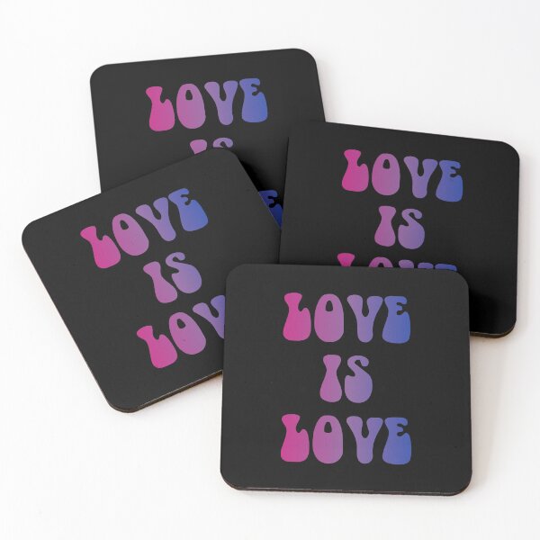 Item preview, Love Is Love Bisexual Flag Hippie Text designed and sold by everything4eva.