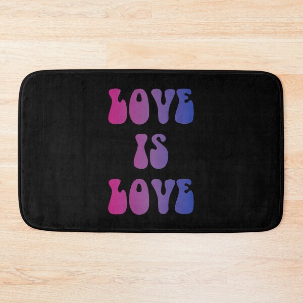 Item preview, Love Is Love Bisexual Flag Hippie Text designed and sold by everything4eva.
