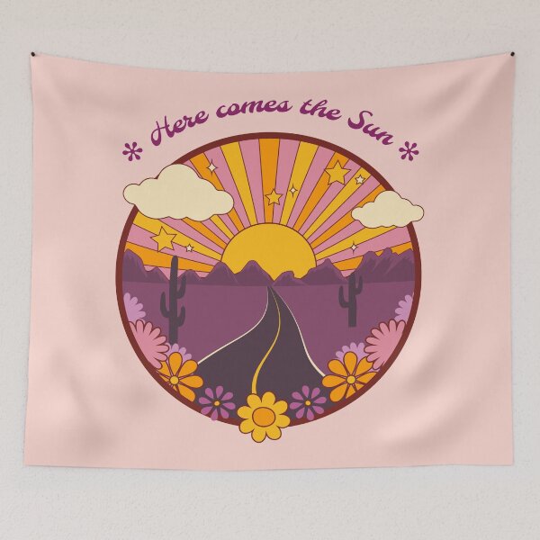 Item preview, Here Comes The Sun Vintage Retro Groovy designed and sold by gugenia.