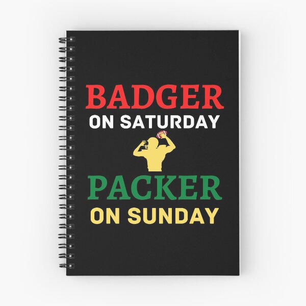 Item preview, Badger On Saturday Packer On Sunday designed and sold by WoodburyLake.