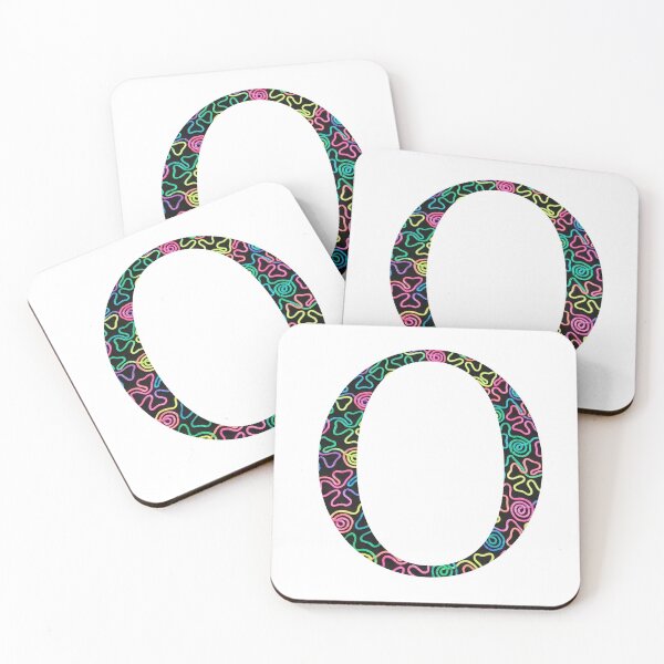 Item preview, Neon Swirl Omicron // Letter O designed and sold by artbysydsyd.