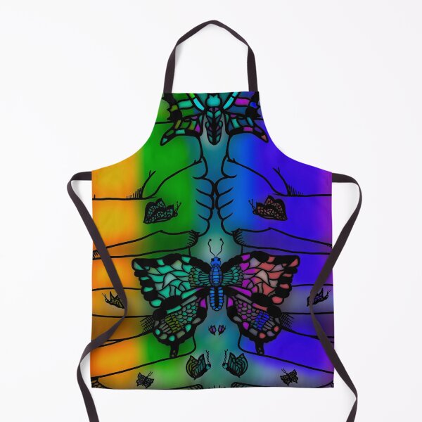 Item preview, Rainbow Nervous Butterfly, abstract digital kaleidoscope butterfly art designed and sold by MayGreenAbgrall.