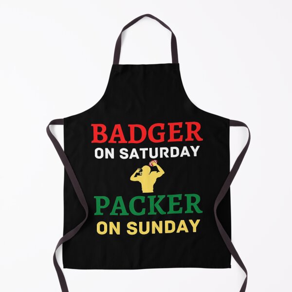Item preview, Badger On Saturday Packer On Sunday designed and sold by WoodburyLake.