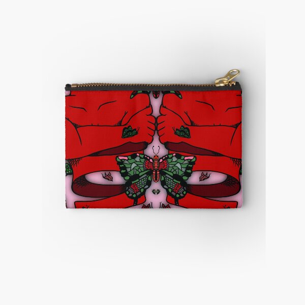 Item preview, Red Nervous Butterfly, abstract digital kaleidoscope butterfly art designed and sold by MayGreenAbgrall.