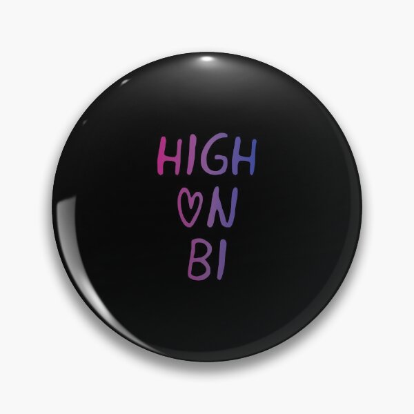 Item preview, High On Bi Bisexual Flag Hippie Text 2 designed and sold by everything4eva.