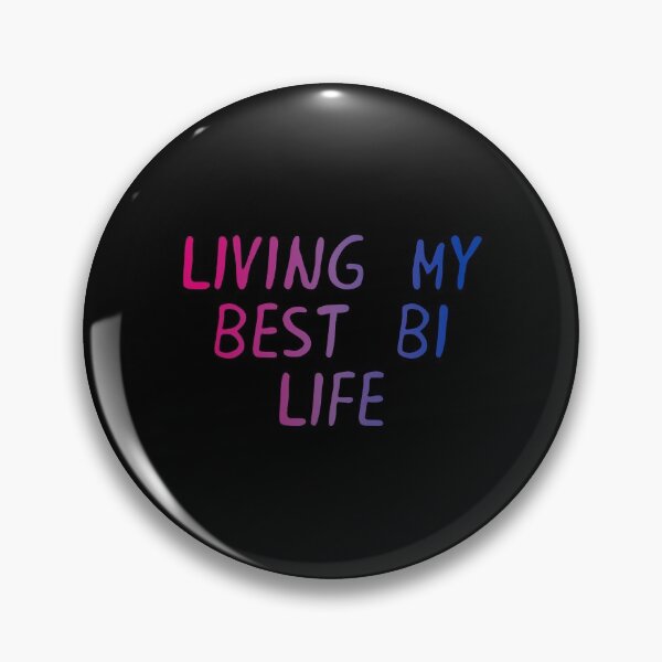 Item preview, Living My Best Bi Life Bisexual Flag Hippie Text 2 designed and sold by everything4eva.