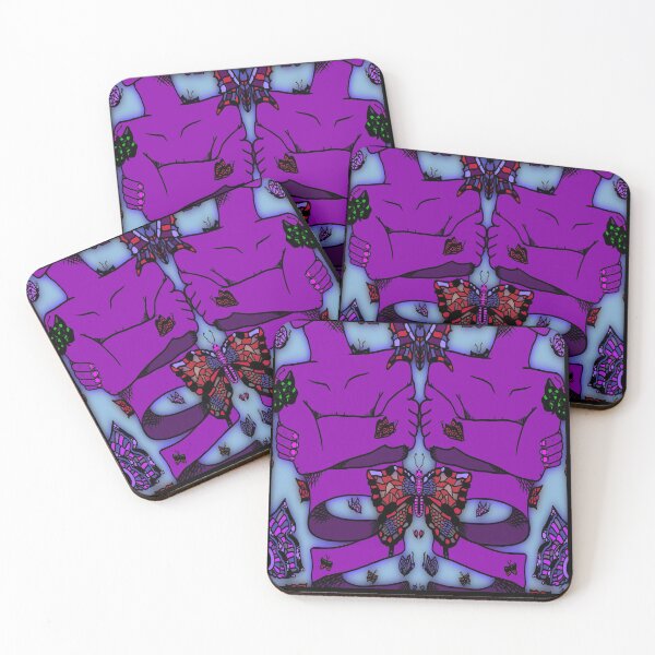 Item preview, Purple Nervous Butterfly, abstract digital kaleidoscope butterfly art designed and sold by MayGreenAbgrall.