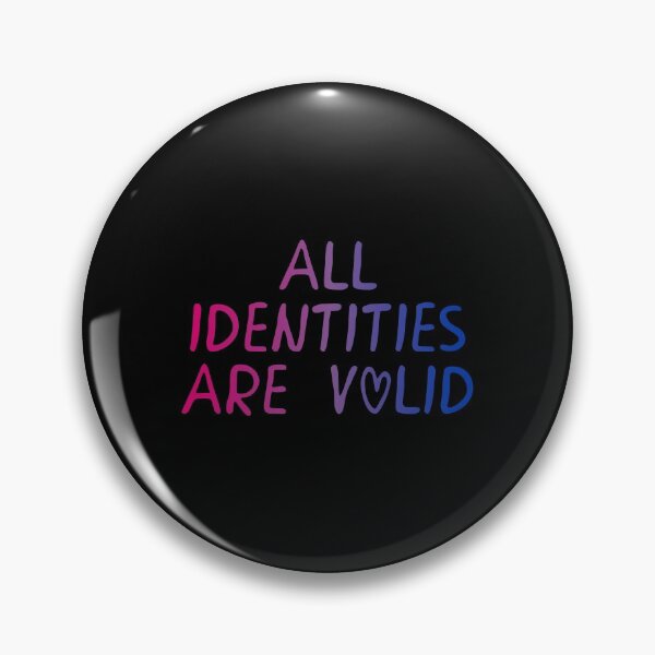 Item preview, All Identities Are Valid Bisexual Flag Hippie Text 3 designed and sold by everything4eva.