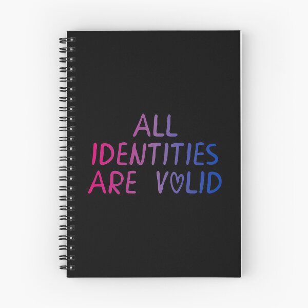 Item preview, All Identities Are Valid Bisexual Flag Hippie Text 3 designed and sold by everything4eva.