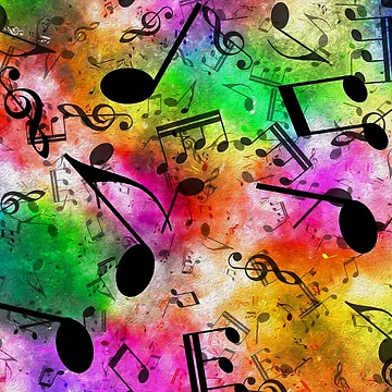 Artwork thumbnail, Dancing Musical Notes  by NaturePrints
