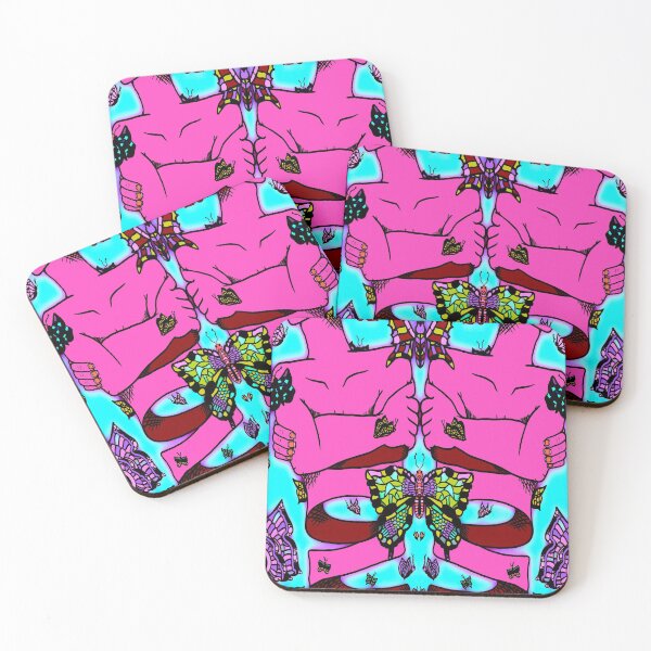 Item preview, Pink Nervous Butterfly, abstract digital kaleidoscope butterfly art designed and sold by MayGreenAbgrall.