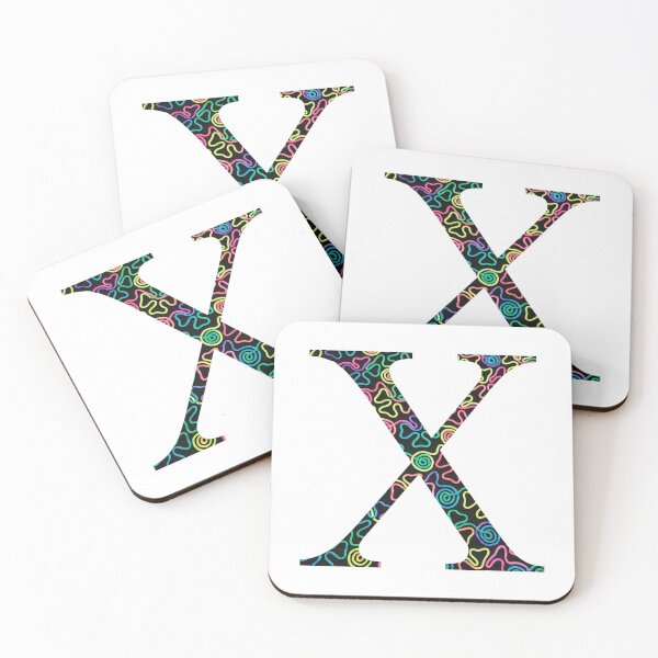 Item preview, Neon Swirl Chi // Letter X designed and sold by artbysydsyd.
