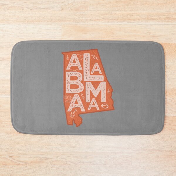 Item preview, Alabama Map Typography Red designed and sold by HelloGentry.
