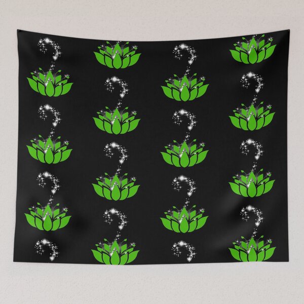 Item preview, Magical Lotus Flower In Solid Green designed and sold by RosieSunflower.