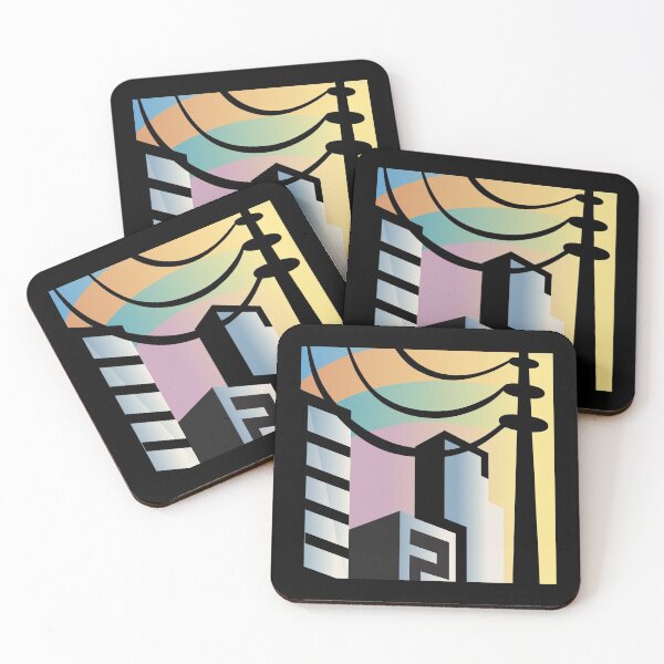 Item preview, Sunset city square designed and sold by Freaking-alyson.