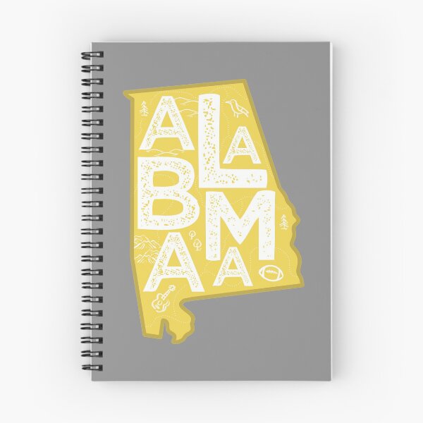 Item preview, Alabama Map Typography Gold designed and sold by HelloGentry.