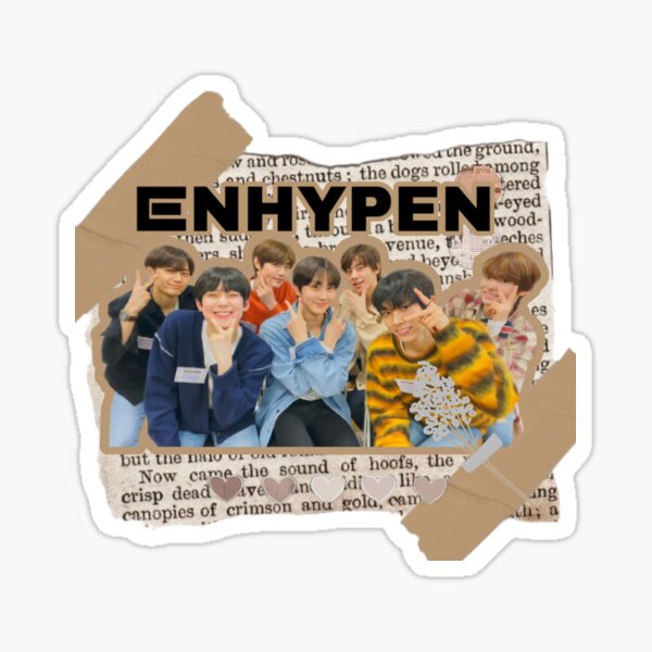 enhypen sticker by toni roni21 redbubble