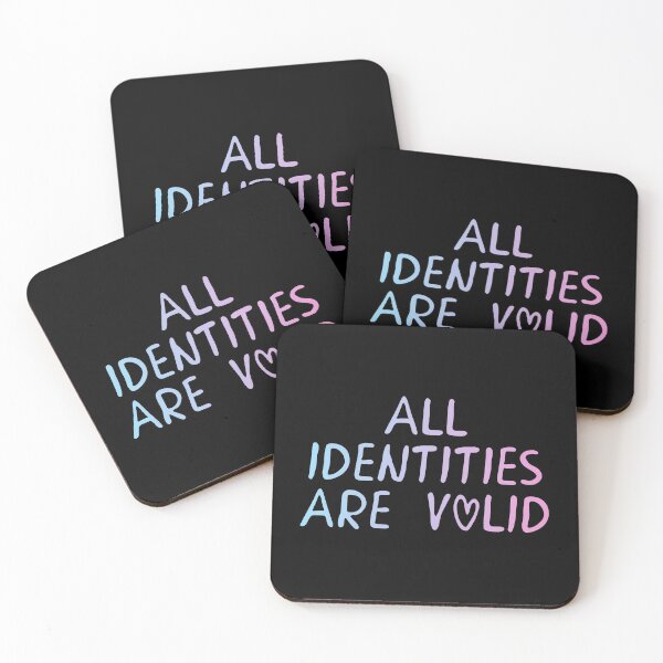 Item preview, All Identities Are Valid Transgender Flag Hippie Text 2 designed and sold by everything4eva.