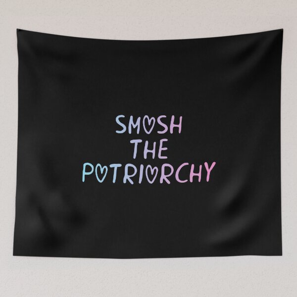 Item preview, Smash The Patriarchy Transgender Flag Hippie Text 2 designed and sold by everything4eva.