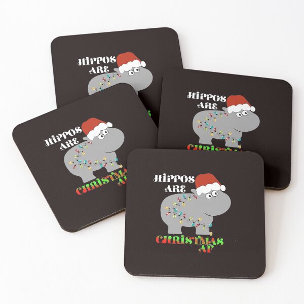 Item preview, Hippos are Christmas AF designed and sold by Timeforplay.