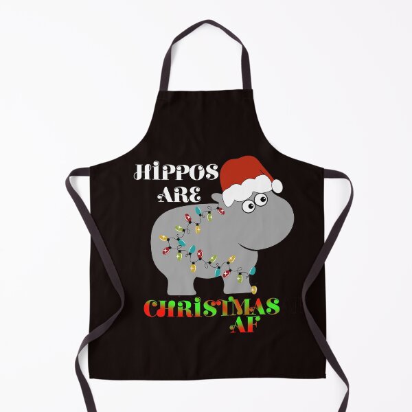 Item preview, Hippos are Christmas AF designed and sold by Timeforplay.
