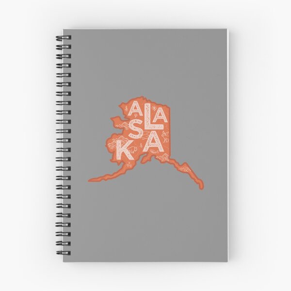 Item preview, Alaska Map Typography Red designed and sold by HelloGentry.
