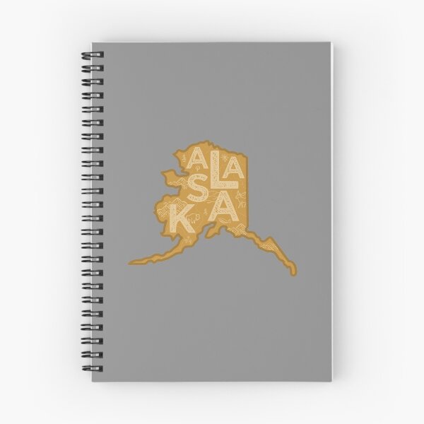 Item preview, Alaska Map Typography Brown designed and sold by HelloGentry.