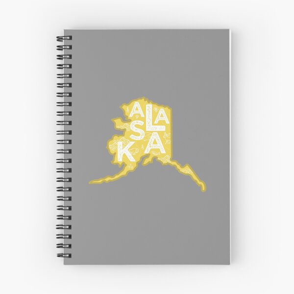 Item preview, Alaska Map Typography Gold designed and sold by HelloGentry.