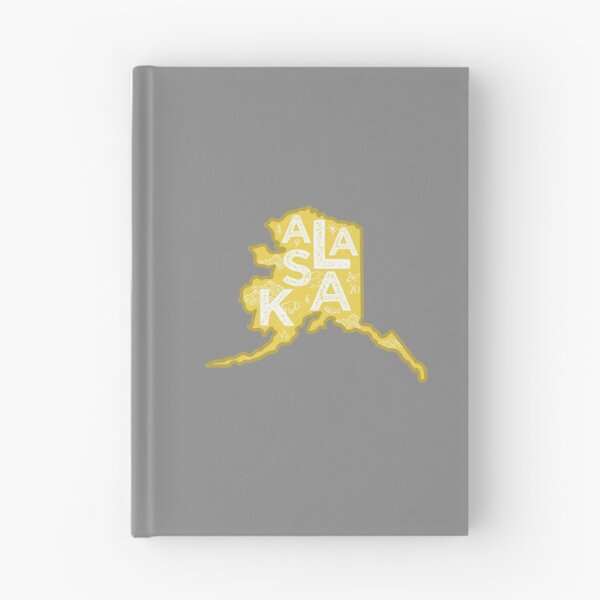 Item preview, Alaska Map Typography Gold designed and sold by HelloGentry.