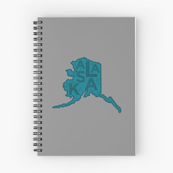 Item preview, Alaska Map Typography Navy designed and sold by HelloGentry.