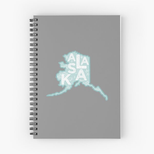 Item preview, Alaska Map Typography Blue designed and sold by HelloGentry.