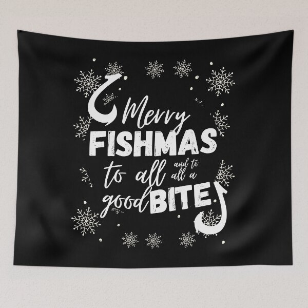 Item preview, Merry Fishmas To All Fishing Fisher Dad Xmas Christmas Gift designed and sold by WichitaClothing.
