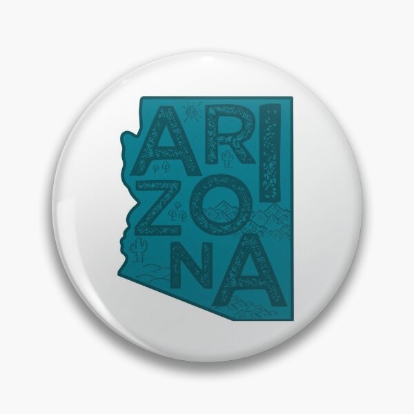 Item preview, Arizona Map Typography Navy designed and sold by HelloGentry.