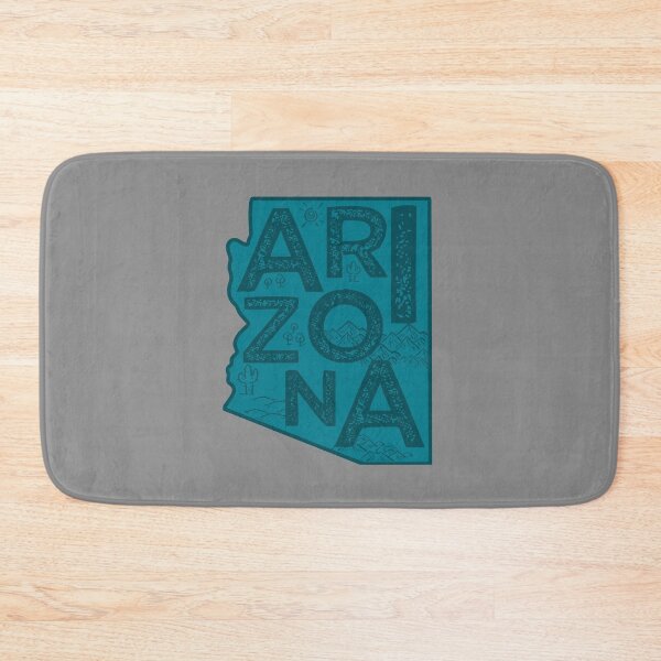 Item preview, Arizona Map Typography Navy designed and sold by HelloGentry.