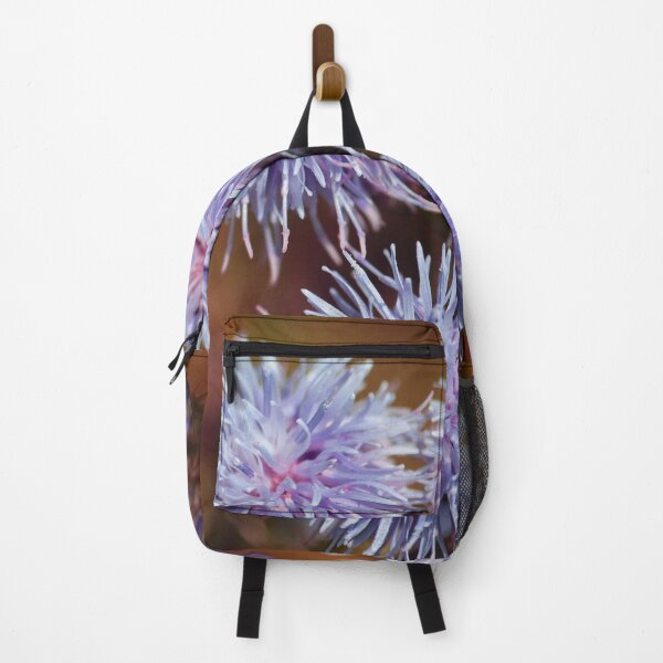 Item preview, Purple Poof Flowers & Orange Background designed and sold by KsbAesthetics.