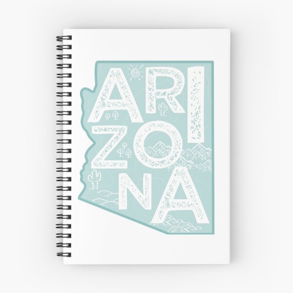 Item preview, Arizona Map Typography Blue designed and sold by HelloGentry.