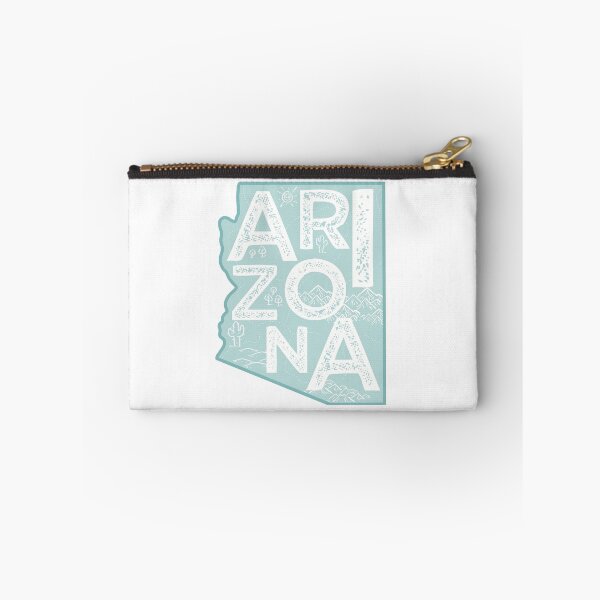 Item preview, Arizona Map Typography Blue designed and sold by HelloGentry.