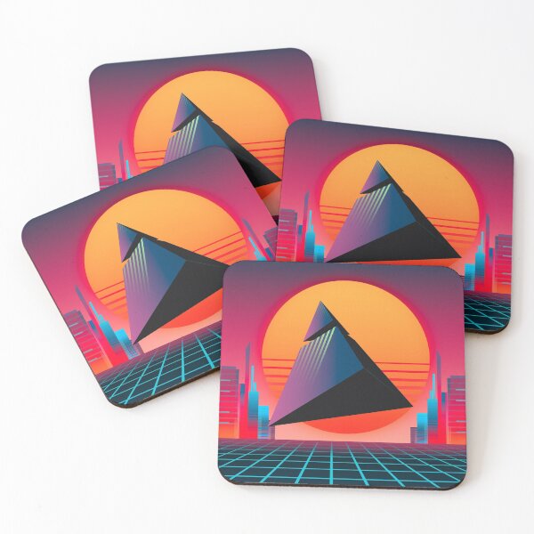 Item preview, City with Pyramid Floating & sunset designed and sold by Cursed Design.