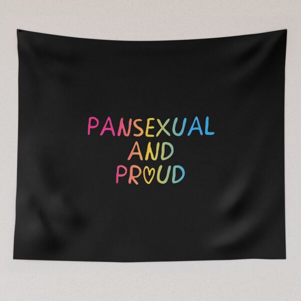 Item preview, Pansexual And Proud Pansexuality Flag Hippie Text 2 designed and sold by everything4eva.