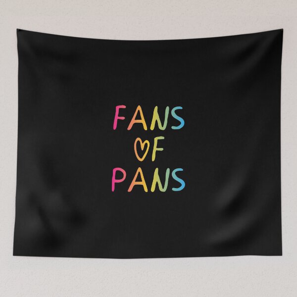 Item preview, Fans Of Pans Pansexual Flag Hippie Text 2 designed and sold by everything4eva.