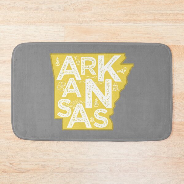 Item preview, Arkansas Map Typography Gold designed and sold by HelloGentry.