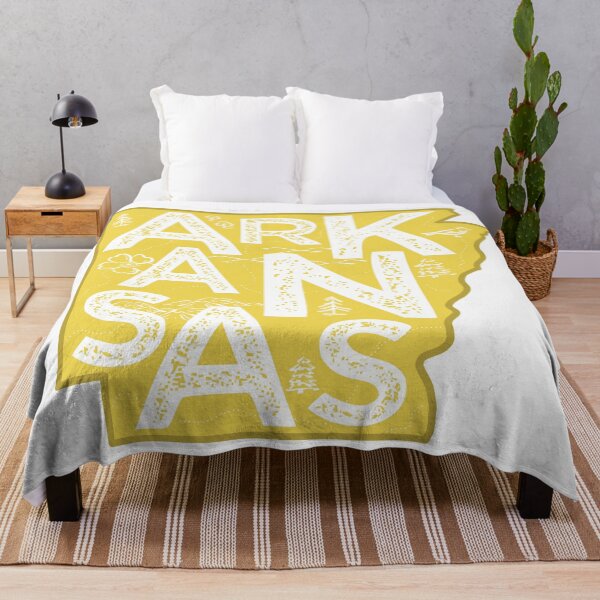Item preview, Arkansas Map Typography Gold designed and sold by HelloGentry.