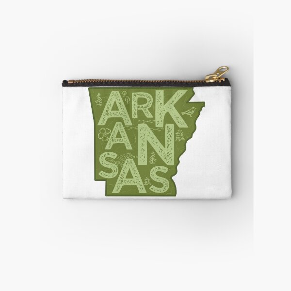 Item preview, Arkansas Map Typography Green designed and sold by HelloGentry.