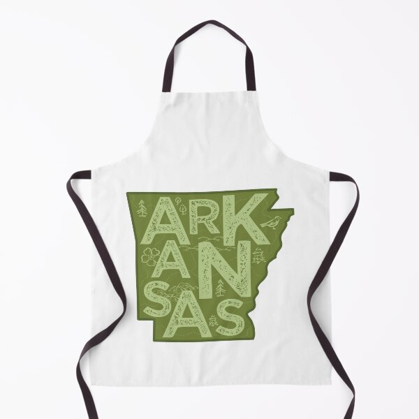 Item preview, Arkansas Map Typography Green designed and sold by HelloGentry.