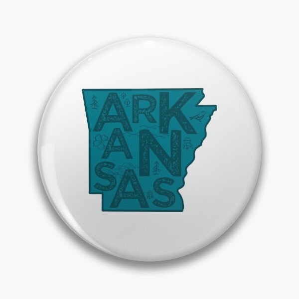 Item preview, Arkansas Map Typography Navy designed and sold by HelloGentry.