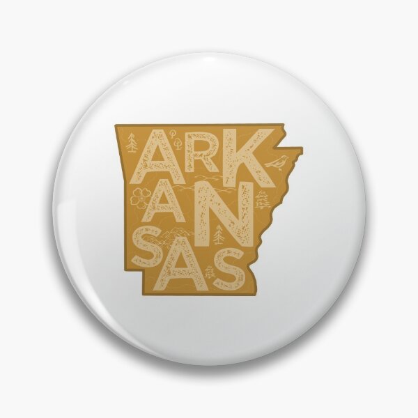 Item preview, Arkansas Map Typography Brown designed and sold by HelloGentry.