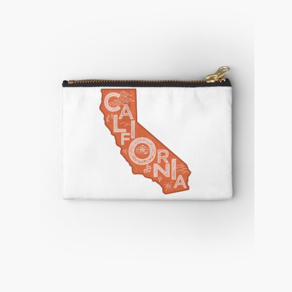 Item preview, California Map Typography Red designed and sold by HelloGentry.