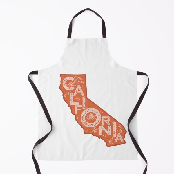 Item preview, California Map Typography Red designed and sold by HelloGentry.